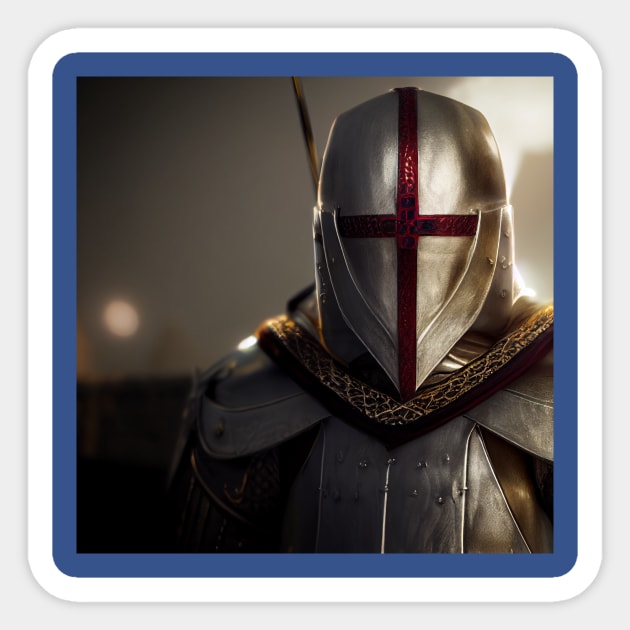 Knights Templar in The Holy Land Sticker by Grassroots Green